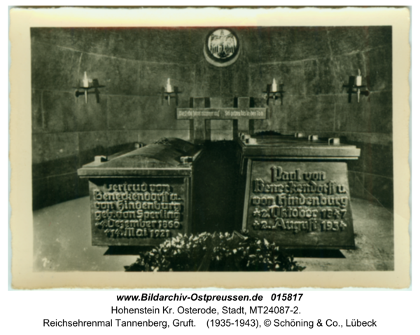 Hohenstein Kr. Osterode, Reichsehrenmal Tannenberg, Gruft