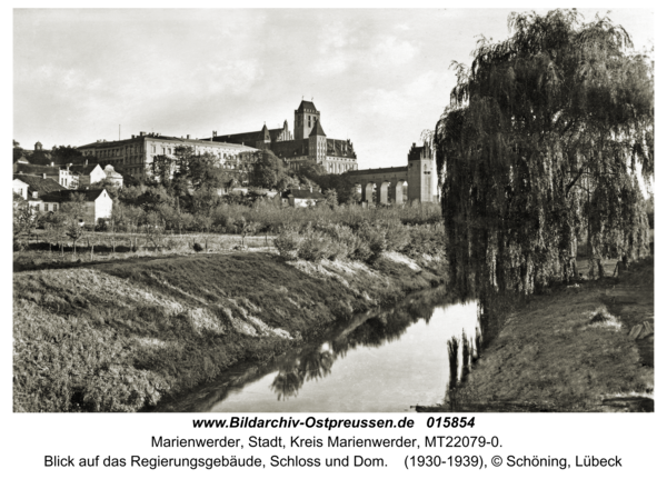 Marienwerder, Blick auf das Regierungsgebäude, Schloss und Dom