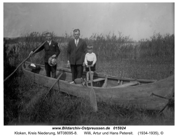 Kloken, Willi, Artur und Hans Petereit