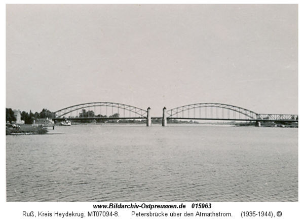 Ruß, Petersbrücke über den Atmathstrom