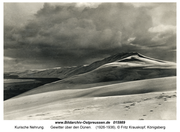 Kurische Nehrung, Gewitter über den Dünen