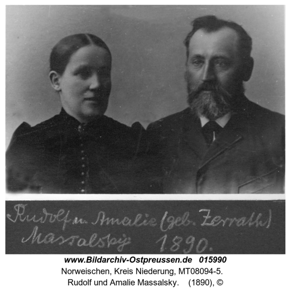 Norweischen, Rudolf und Amalie Massalsky