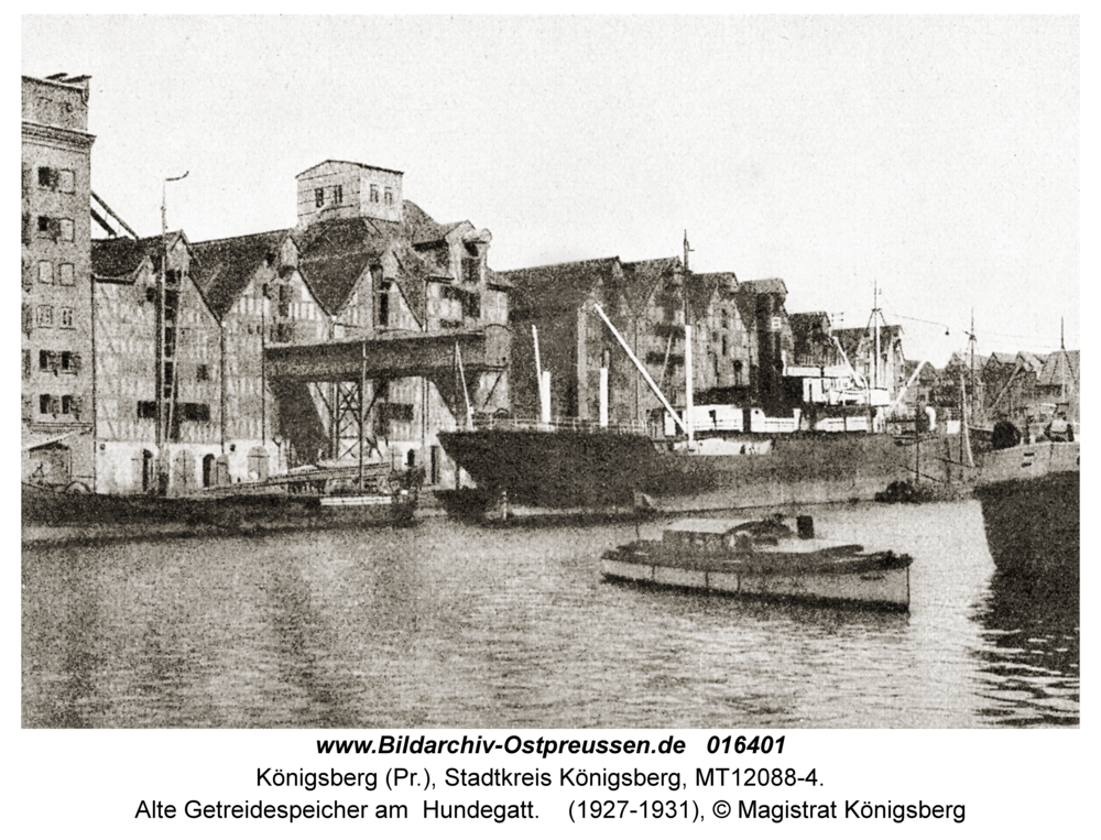 Königsberg, Alte Getreidespeicher am Hundegatt