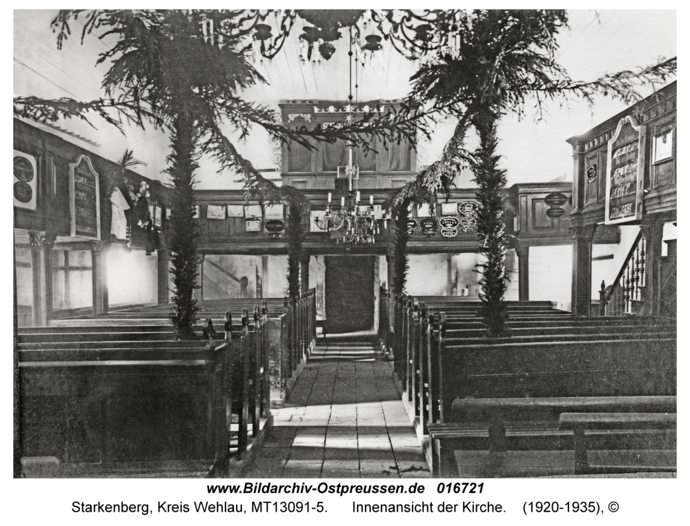 Starkenberg, Innenansicht der Kirche