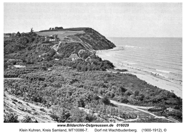 Klein Kuhren, Dorf mit Wachtbudenberg