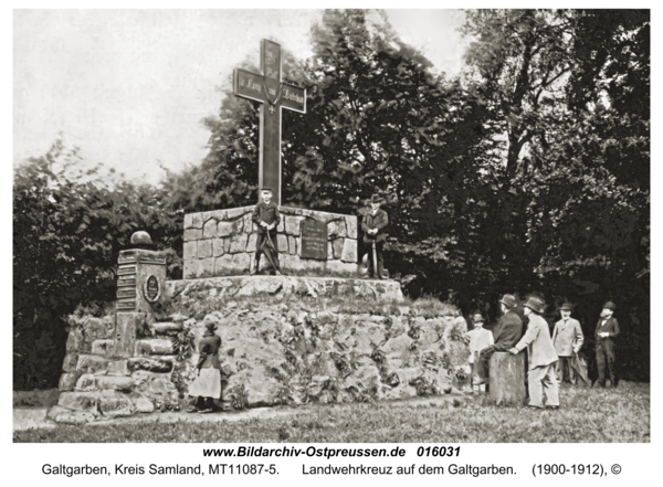 Galtgarben, Landwehrkreuz auf dem Galtgarben