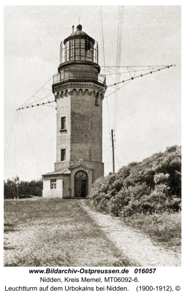 Nidden, Leuchtturm auf dem Urbokalns bei Nidden