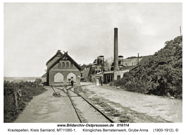 Kraxtepellen, Königliches Bernsteinwerk, Grube Anna