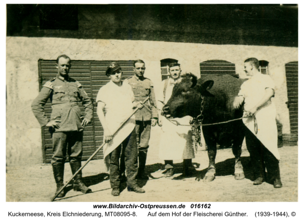 Kuckerneese, Auf dem Hof der Fleischerei Günther