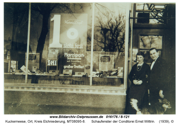 Kuckerneese, Schaufenster der Conditorei Ernst Wittrin