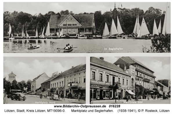 Lötzen, Marktplatz und Seglerhafen