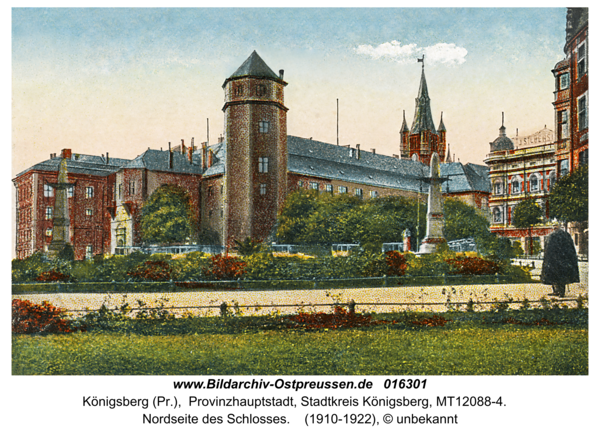 Königsberg, Nordseite des Schlosses