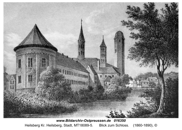 Heilsberg Kr. Heilsberg, Blick zum Schloss
