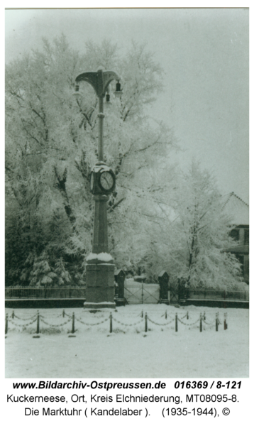 Kuckerneese, Die Marktuhr ( Kandelaber )