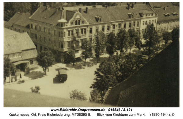 Kuckerneese, Blick vom Kirchturm zum Markt