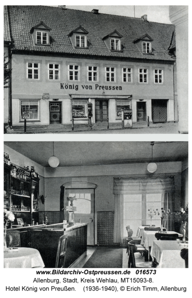 Allenburg, Hotel König von Preußen