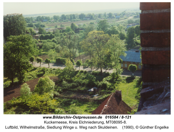 Kuckerneese, Luftbild, Wilhelmstraße, Siedlung Winge u. Weg nach Skuldeinen