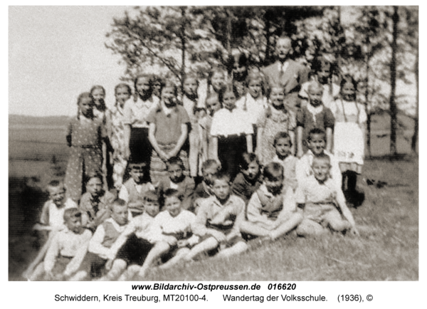 Schwiddern Kr. Treuburg, Wandertag der Volksschule