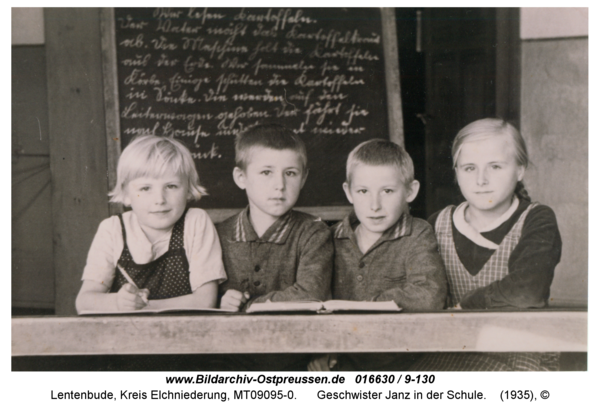 Lentenbude, Geschwister Janz in der Schule