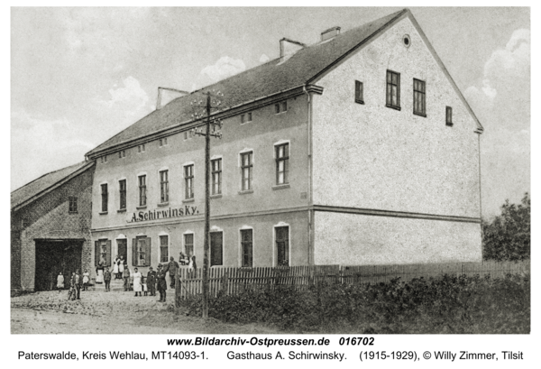 Paterswalde, Gasthaus A. Schirwinsky