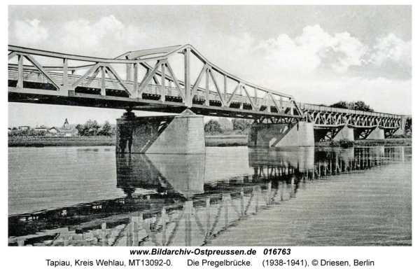 Tapiau, Die Pregelbrücke