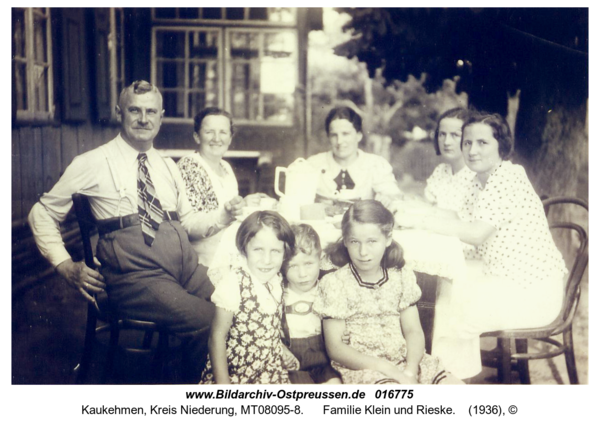 Kuckerneese, Familie Klein und Rieske