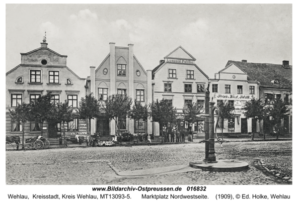 Wehlau, Marktplatz Nordwestseite