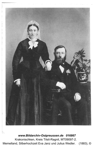 Krakonischken, Memelland, Silberhochzeit Eva Janz und Julius Wedler