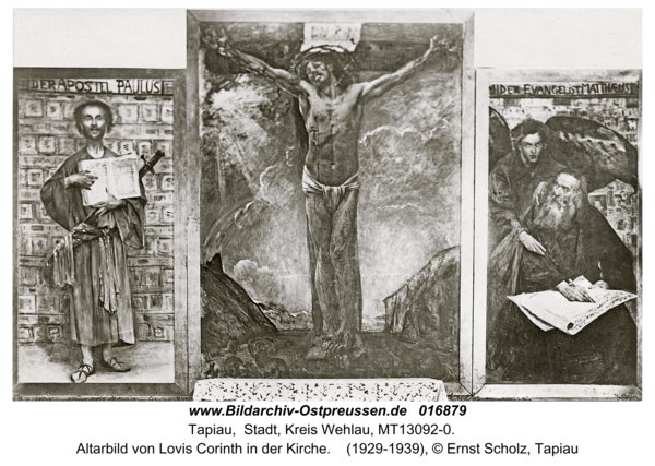 Tapiau, Altarbild von Lovis Corinth in der Kirche