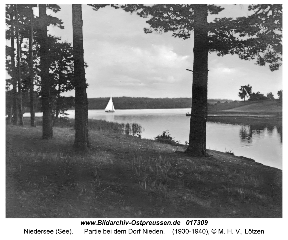 Niedersee (See), Partie bei dem Dorf Nieden