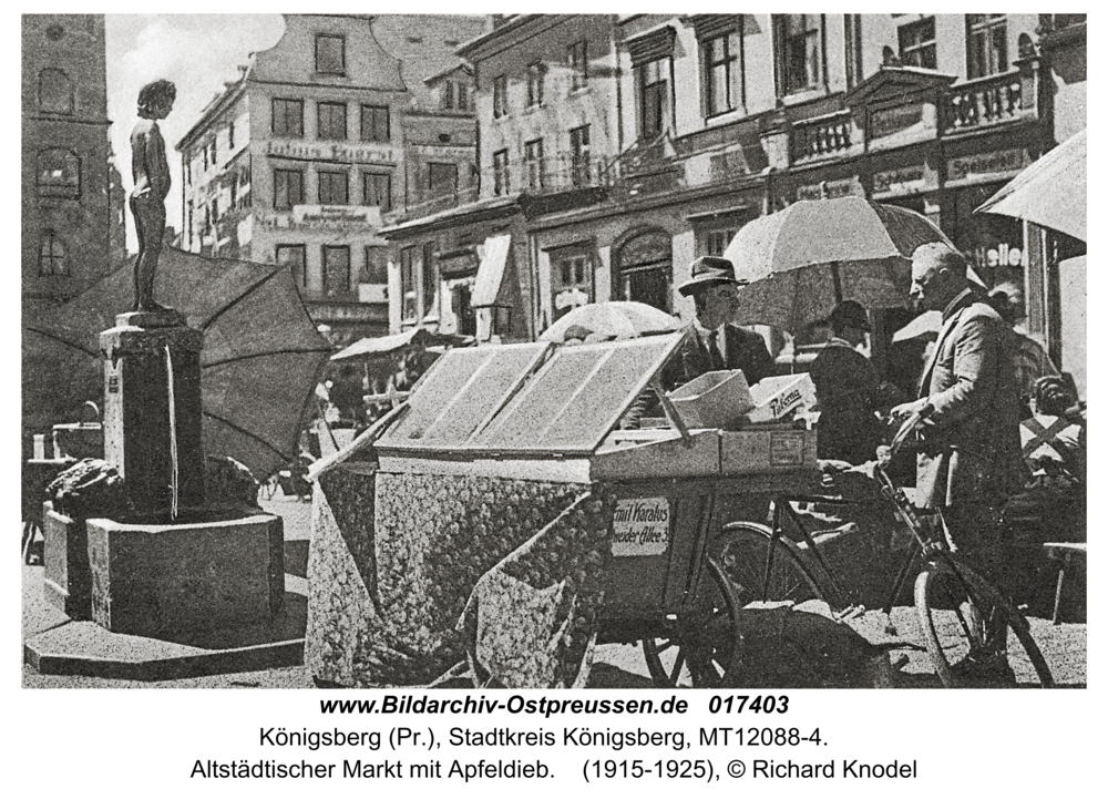 Königsberg, Altstädtischer Markt mit Apfeldieb