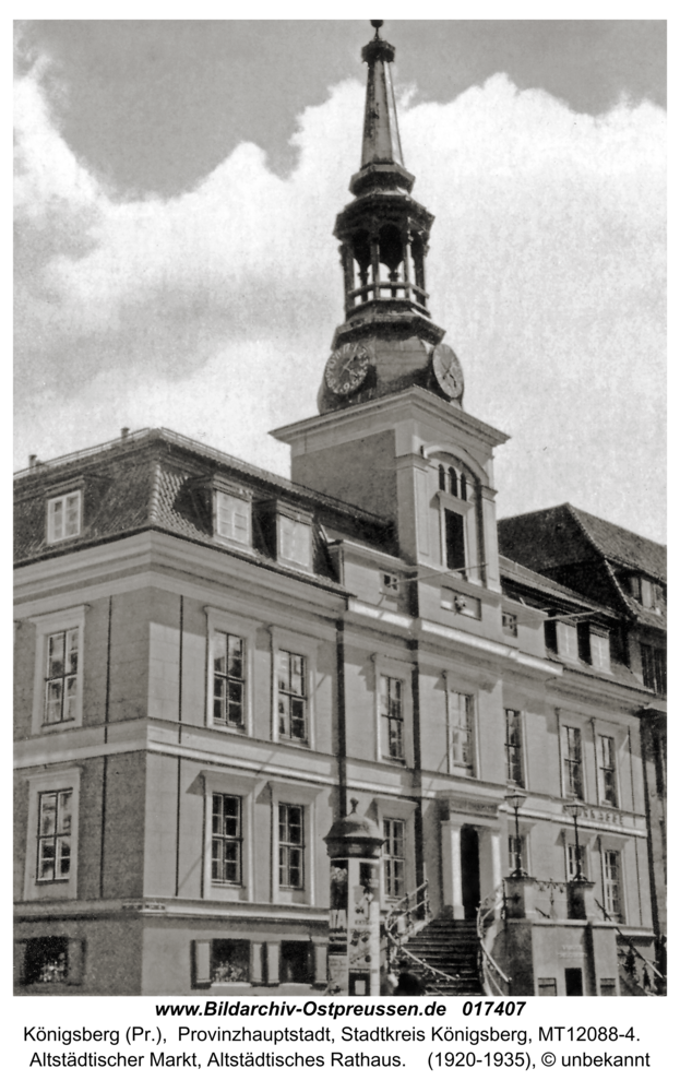 Königsberg (Pr.), Altstädtischer Markt, Altstädtisches Rathaus