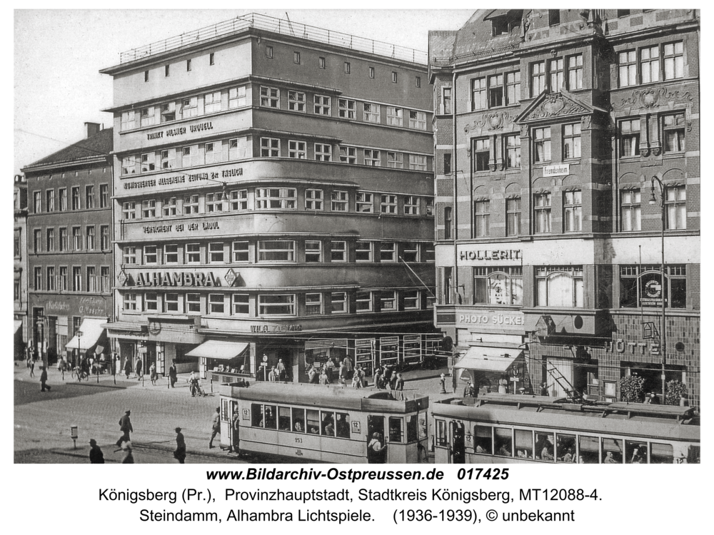 Königsberg (Pr.), Steindamm, Alhambra Lichtspiele