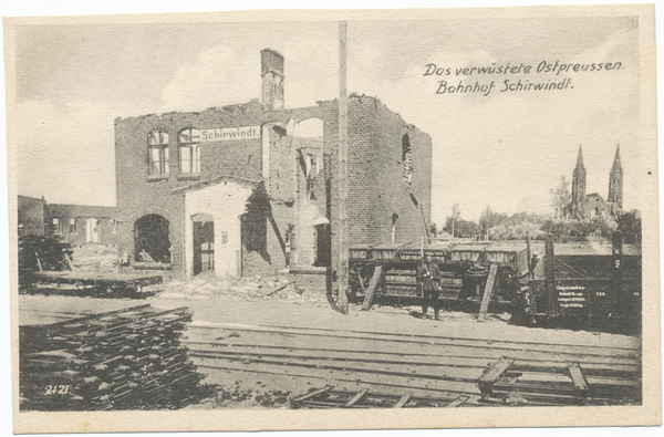 Schirwindt, Der zerstörte Bahnhof