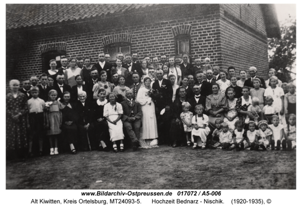 Alt Kiwitten, Hochzeit Bednarz - Nischik