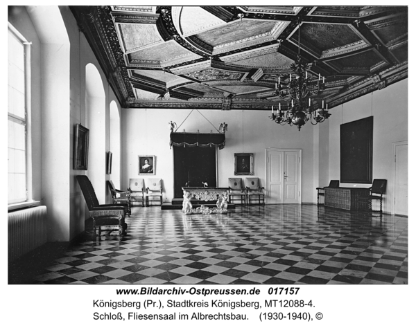 Königsberg, Schloß, Fliesensaal im Albrechtsbau