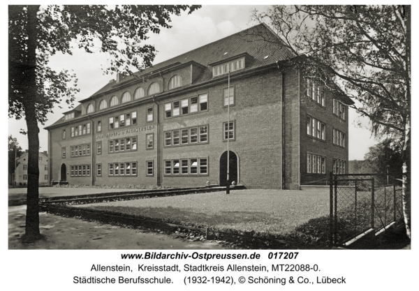 Allenstein, Städtische Berufsschule
