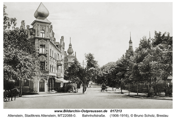 Allenstein, Bahnhofstraße