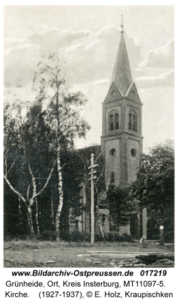 Grünheide Kr. Insterburg, Kirche