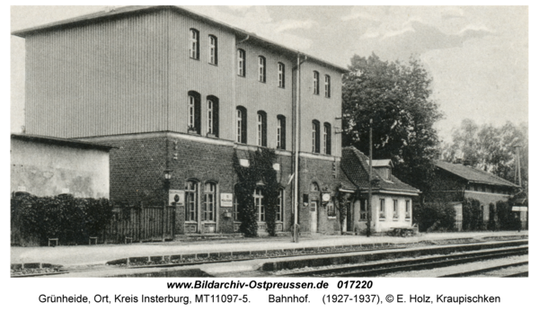 Grünheide Kr. Insterburg, Bahnhof