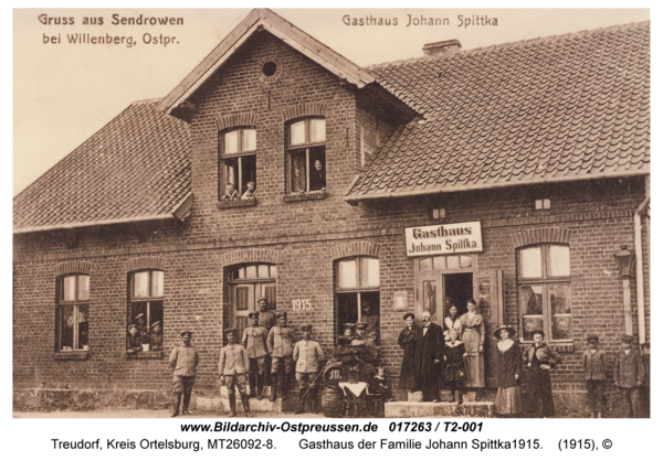 Treudorf, Gasthaus der Familie Johann Spittka1915