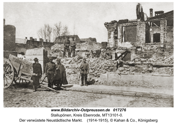 Stallupönen, Der verwüstete Neustädtische Markt