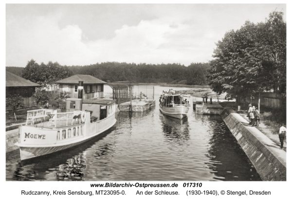 Niedersee ( fr. Rudczanny), An der Schleuse