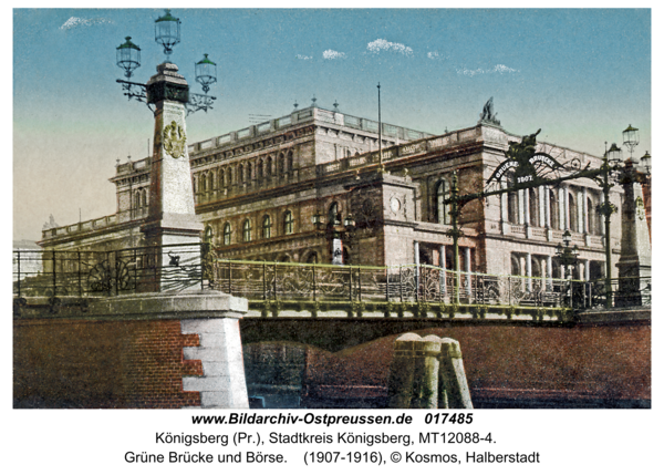 Königsberg, Grüne Brücke und Börse