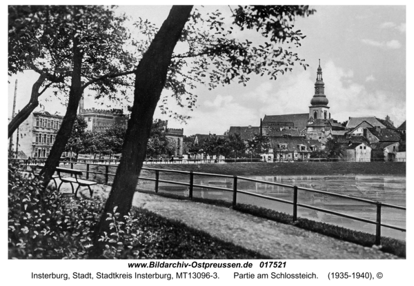 Insterburg, Partie am Schlossteich