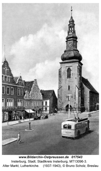 Insterburg, Alter Markt, Lutherkirche