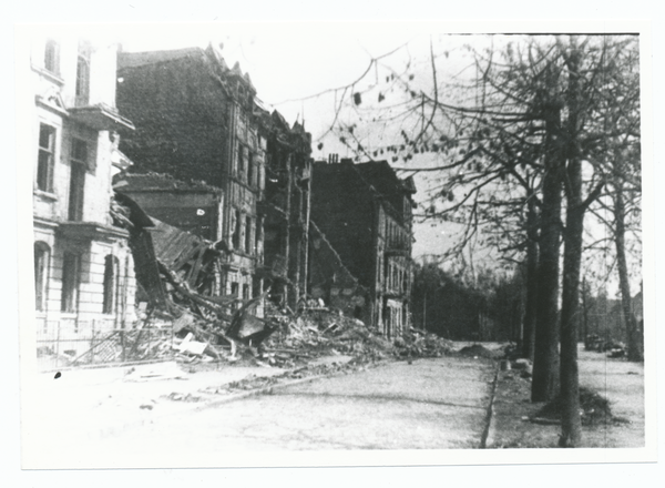 Tilsit, Kleffelstraße nach der Zerstörung