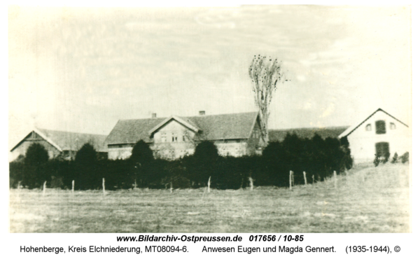 Hohenberge, Anwesen Eugen und Magda Gennert