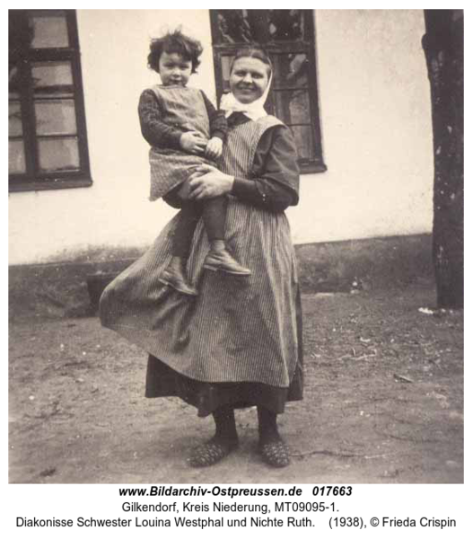 Gilkendorf, Diakonisse Schwester Louina Westphal und Nichte Ruth