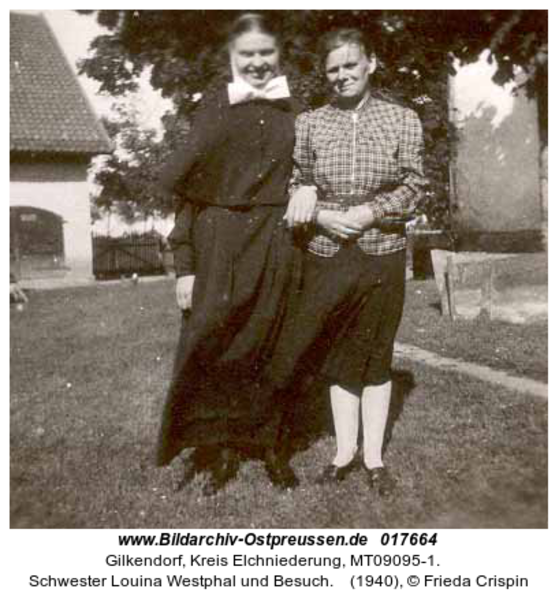 Gilkendorf, Schwester Louina Westphal und Besuch